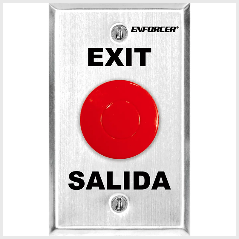 BOTON DE SALIDA ROJO HONGO SPDT • SD-7201RCPE1Q